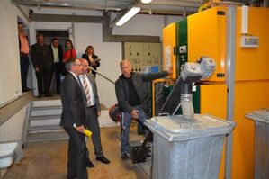 Besuch der Hackschnitzelanlage in Dischingen