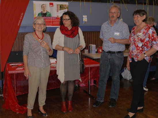 Gisela Schöler, Angelika Klingel, Frank Deuber und Petra Menzel